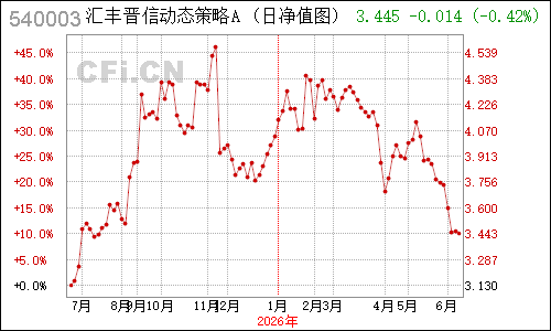 496203N汇丰晋信动态策略净值走势