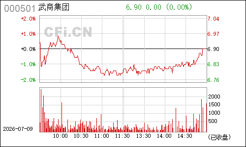 000501鄂武商Ａ分时行情