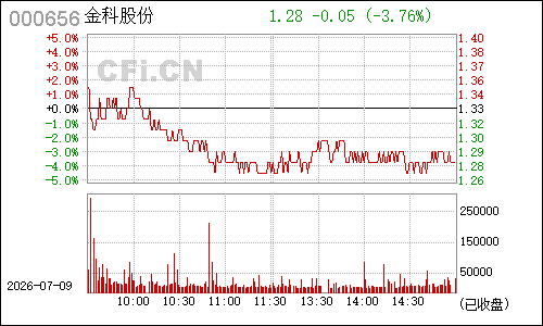 000656ST东源分时行情
