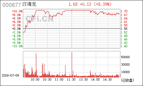000677山东海龙分时行情