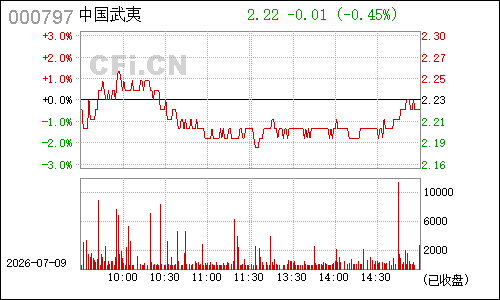 000797中国武夷分时行情