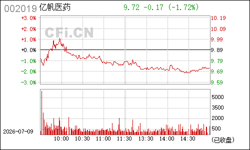 002019鑫富药业分时行情