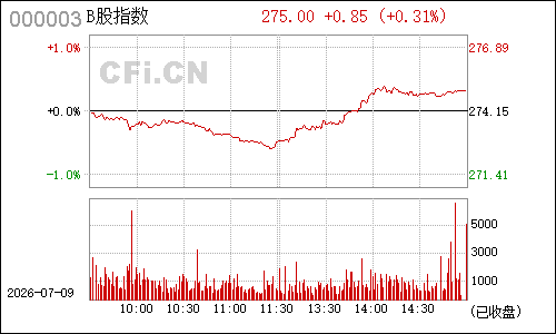 1A0003Ｂ股指数分时行情
