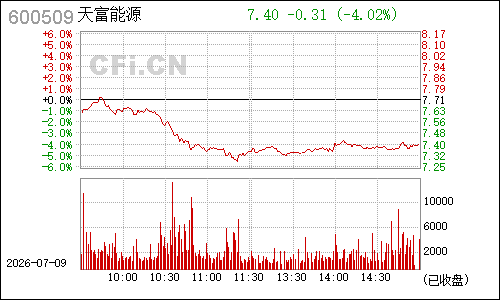 600509天富热电分时行情