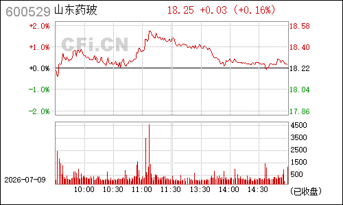 600529山东药玻分时行情