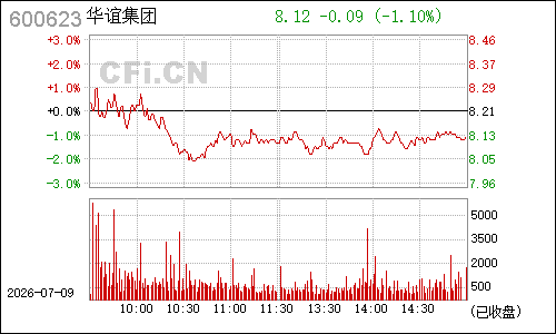 600623双钱股份分时行情
