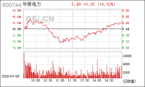 600744华银电力分时行情