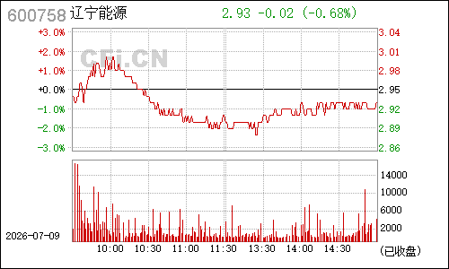 600758红阳能源分时行情