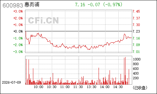 600983合肥三洋分时行情